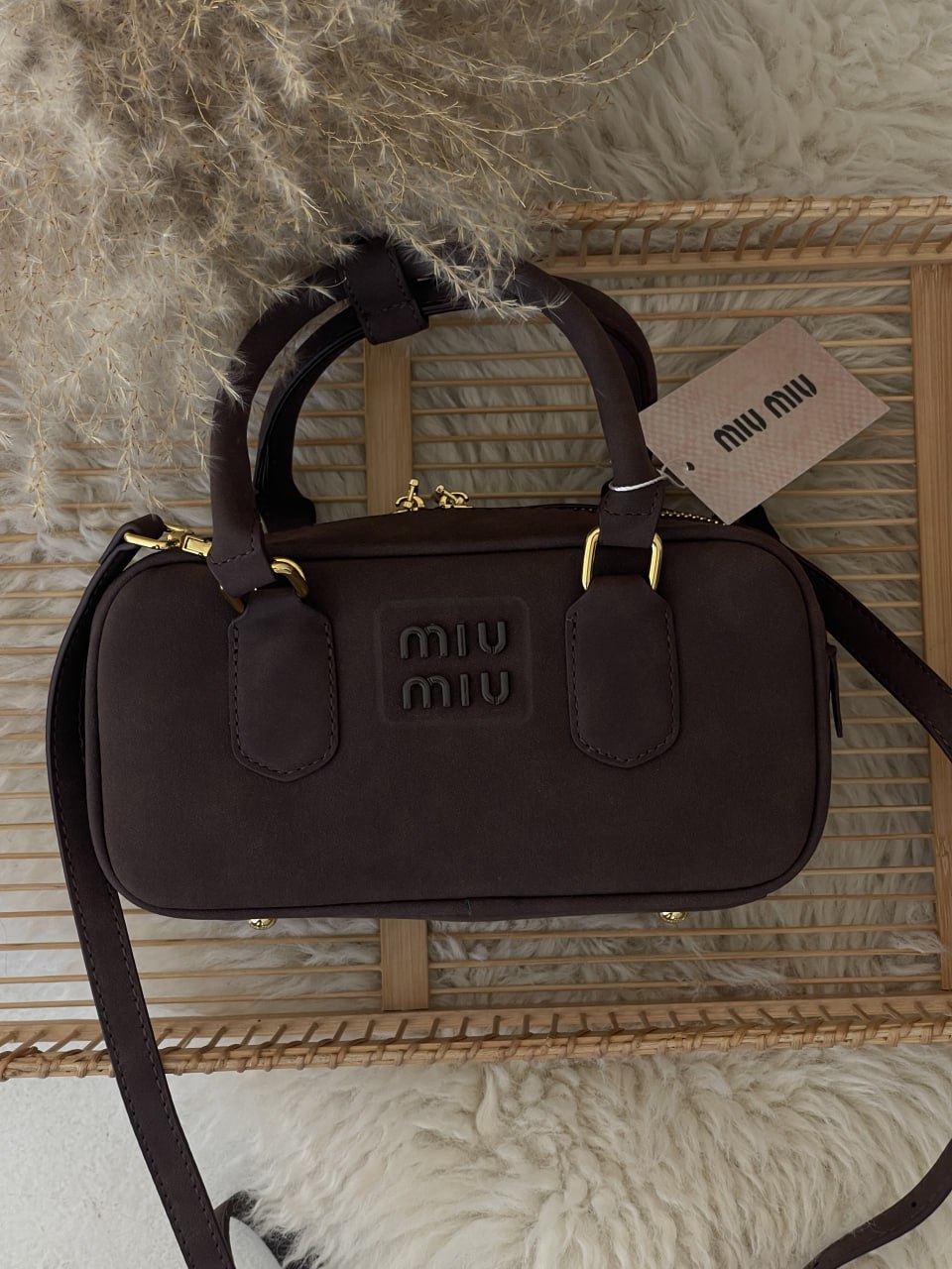 Жіноча сумка Miu Miu Arcadie Textile - Premium