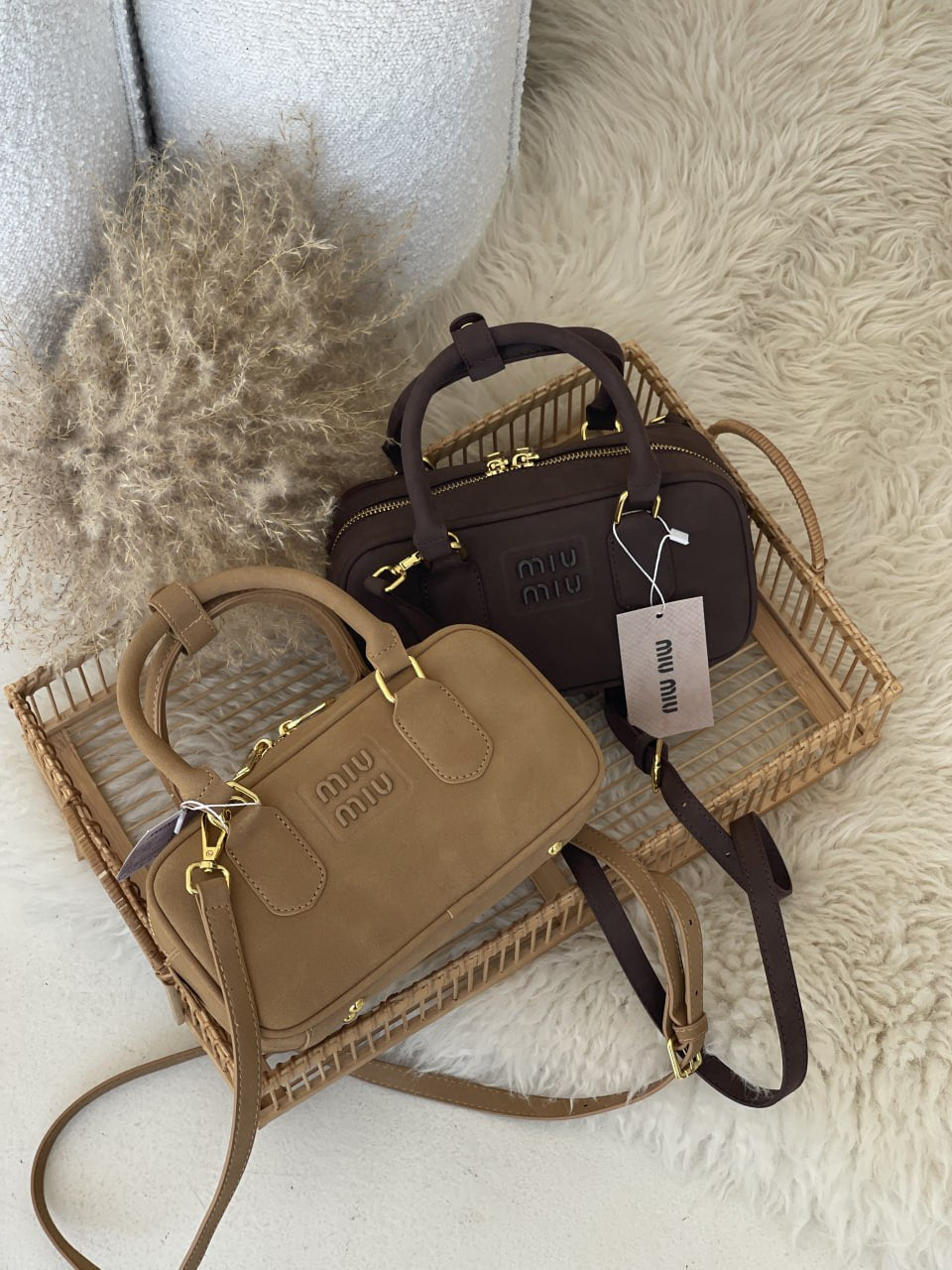 Жіноча сумка Miu Miu Arcadie Textile - Premium